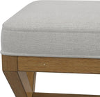 Hillsdale Somerset Backless Wood Vanity Stool for Makeup Room or Bathroom, Dark Driftwood