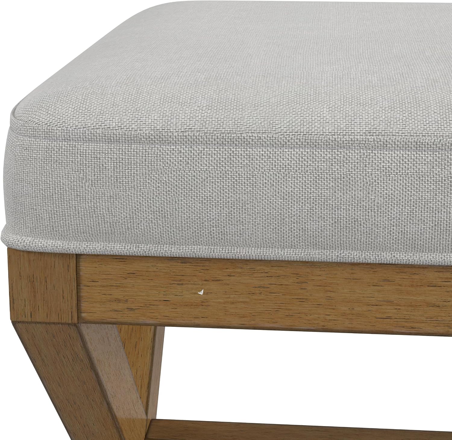 Hillsdale Somerset Backless Wood Vanity Stool for Makeup Room or Bathroom, Dark Driftwood