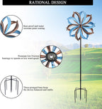 WONDER GARDEN Wind Spinners Outdoor Clearance, Premium Kinetic Wind Sculptures Wind Spinner, Metal Leaf Windmill for Outdoor Yard Patio Lawn & Garden
