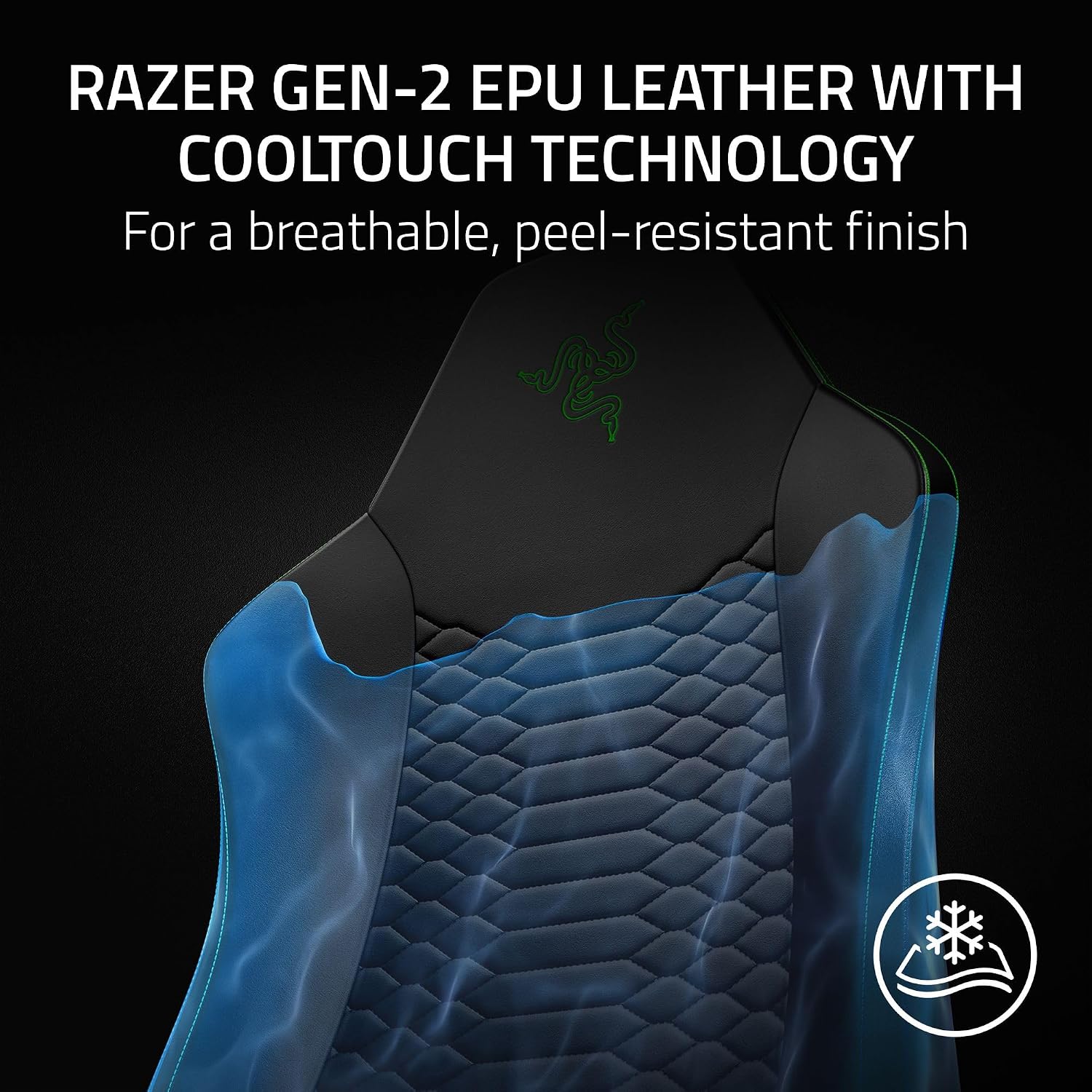 Razer Iskur V2 X NewGen Ergonomic Gaming Chair, Black/Green | Gen-2 EPU Leather with CoolTouch, Lumbar Support, Ultra-Wide Base, Foam Cushions, Adjustable 152 Degree Recline, 2D Armrests