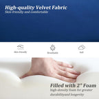 60.5" End of Bed Bench, Velvet Bedroom Bench,King Bed Bench,with 2 Pillows,Upholstered Bench,Suitable for End of Bed, Entryway Living Room,Bedroom. (Velvet Blue)