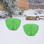 ANPHSIN 3 Pcs Plant Covers Freeze Protection - 19.6in x 39.3in Winter Shrub Plant Protection Bags, Frost Blankets Cloths with Drawstring for Outdoor Garden Rose Bush Plants, Green