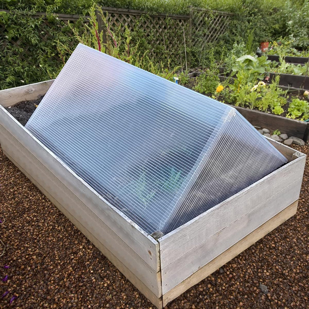 24 Pcs Polycarbonate Greenhouse Panels, 4' x 2' x 0.16'' Twin-Wall Panels, Polycarbonate Sheet for All Weather Outdoor Garden and Greenhouse Covering
