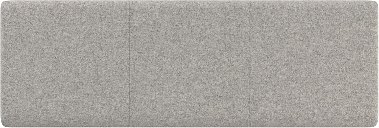 SIMPLIHOME Avalon 54" Wide Linen Look Fabric Storage Ottoman in Cloud Grey | Contemporary lift-top ottoman with high-density foam; rectangle storage bench or coffee table for living room or entryway.