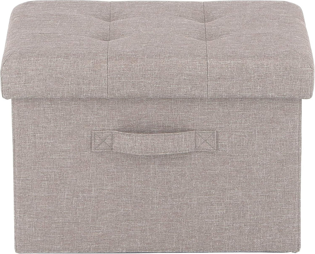 Fuji Boeki 86142 Hunt Folding Storage Stool, Width 15.0 inches (38 cm), Light Gray, Inner Box, Load Capacity 176.4 lbs (80 kg)