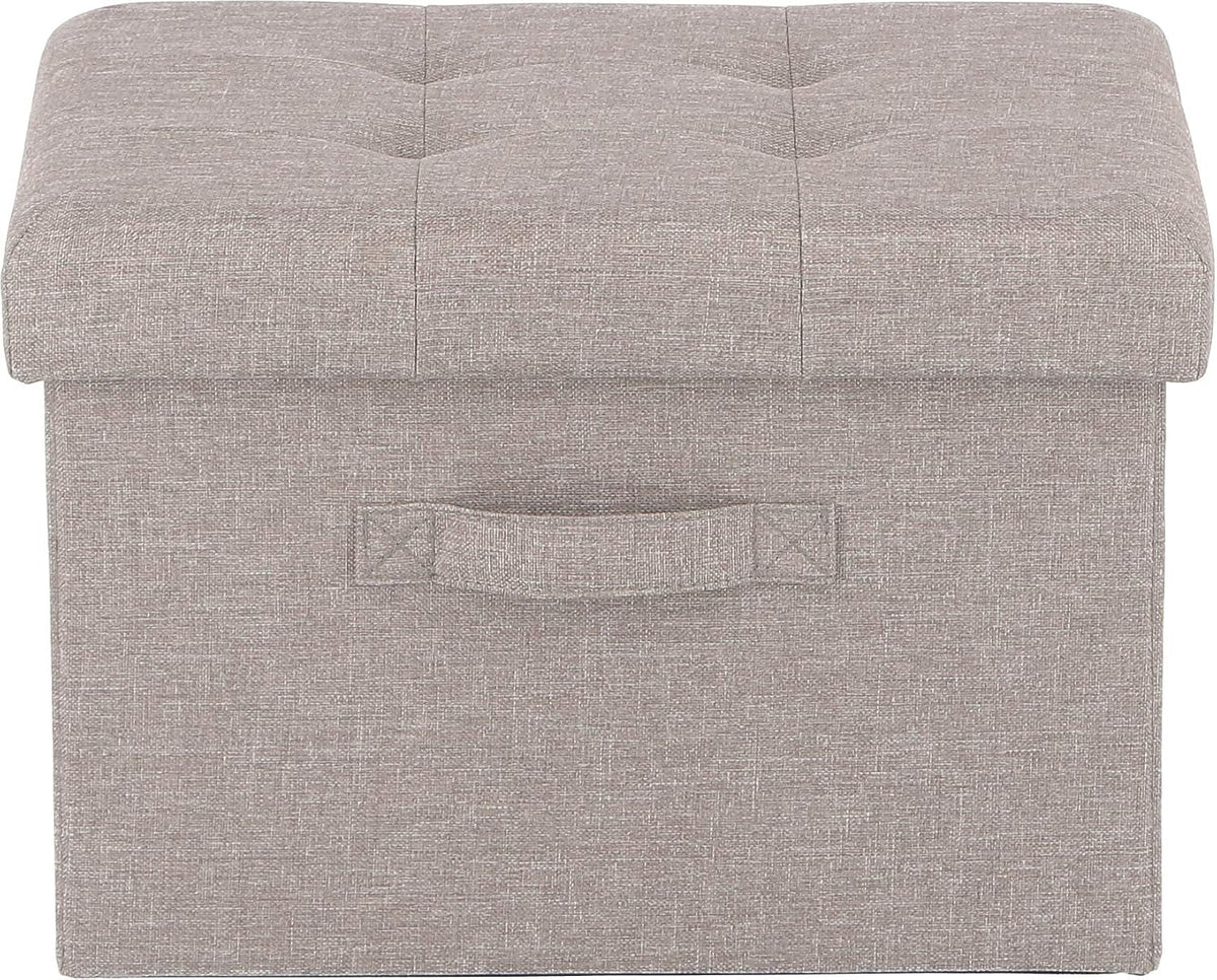 Fuji Boeki 86142 Hunt Folding Storage Stool, Width 15.0 inches (38 cm), Light Gray, Inner Box, Load Capacity 176.4 lbs (80 kg)