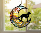 Personalized Dog Memorial, Custom Name Labrador Retriever Dog Christmas Ornament with Name, Custom Breeds, Pet Loss Light Catcher, Gifts for Lovers Loss of Pet Sympathy on Mothers Day Christmas