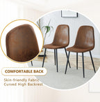 Round Dining Table Set for 4, Round Kitchen Dining Table and Chairs Set for 4,46.5" Modern Dining Room Table Set for 4 with Upholstered Chairs for Small Space Kitchen Office Cafe Apartment