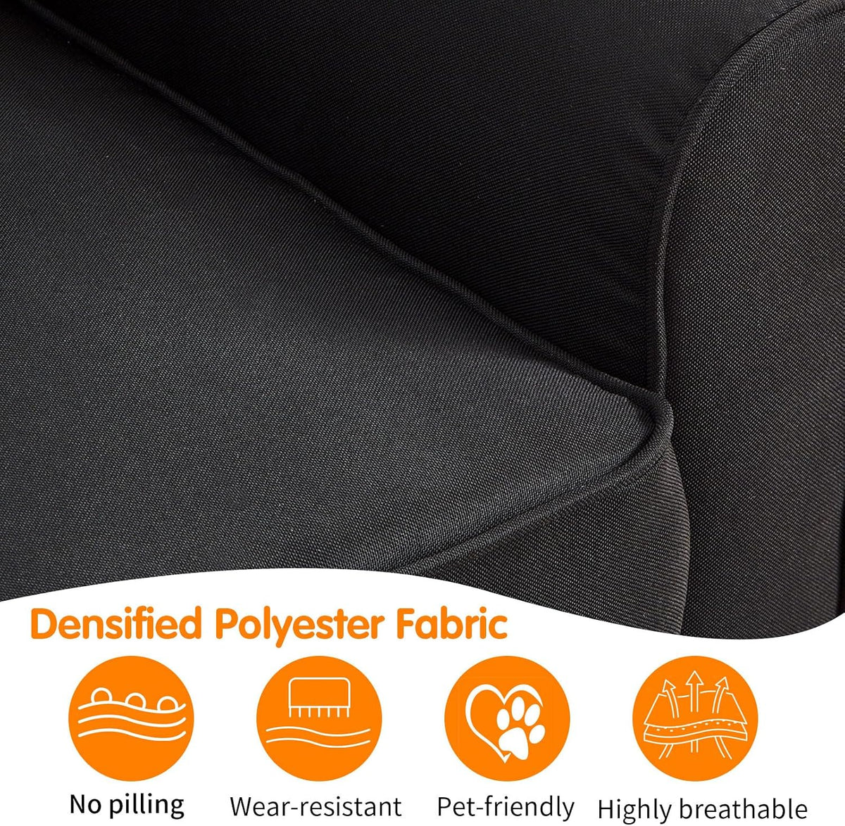 Pull Out Sofa Bed with Mattress, 57" Convertible Sofa Bed Loveseat, Twin Sleeper Sofa Couch with Pocketed Coil Seating, Upholstered Fabric Sofa Bed for Small Spaces,Black