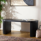 SAFAVIEH Home Collection Enoki Black Oval Top Bench