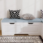 L-Shaped Storage Bench, Corner Bench with Storage,Kitchen Breakfast Nook Bench, with Large Hidden Storage Space,Suitable for Dining Nook,Kitchen Corner and Entryway (White-01)