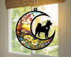 Personalized Dog Memorial, Custom Name Shiba Inu Dog Christmas Ornament with Name, Custom Breeds, Pet Loss Light Catcher, Gifts for Lovers Loss of Pet Sympathy on Mothers Day Christmas