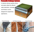 Commercial French Drain Pipe for Water Drainage, Construction Site/Sports Field Perforated Pipes & Weeping Tile, Dia 2in 3.9in 5.9in Wide Underground Drainage Systems(Dia 15cm/5.9in,Long 11m/36.1ft)