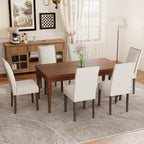 MALOL Velvet Dining Chairs Set of 2, Upholstered Kitchen Chairs with Thick Cushion & Solid Wood Legs, Adjustable Foot Pads, Elegant Chairs for Dining Room/Kitchen/Living Room