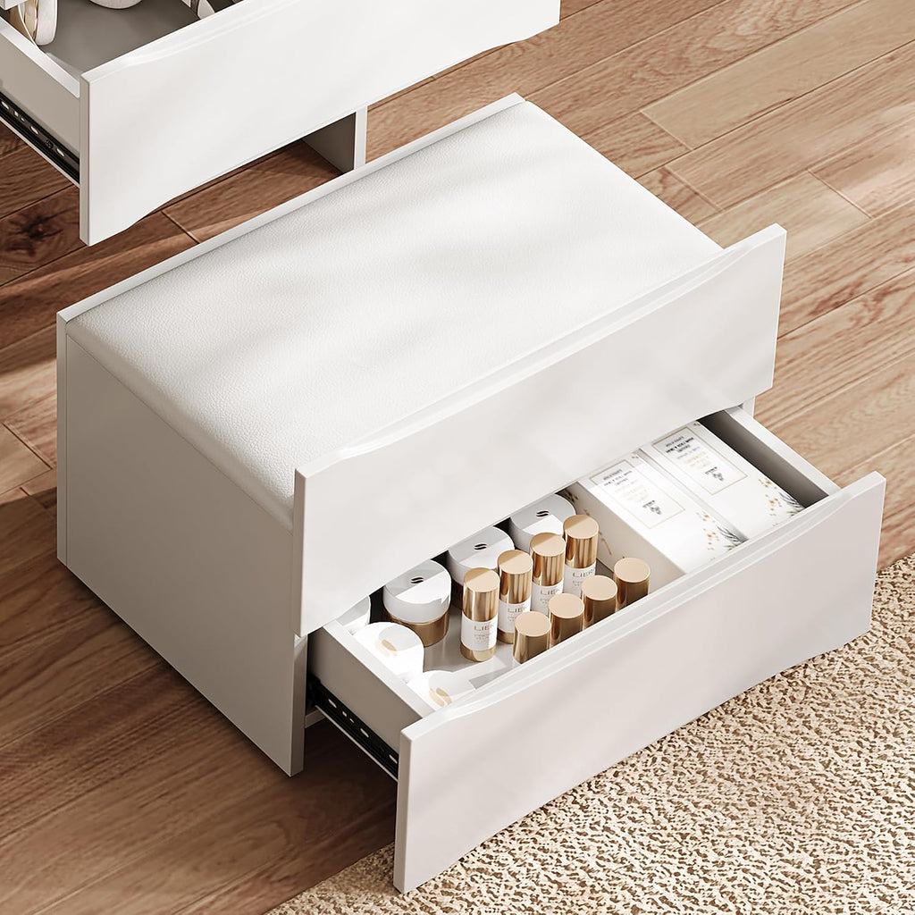 GOWE Vanity Table Set with Storage Adjustable Modern Contemporary for Bedroom Furniture