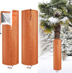 2Pack Palm Tree Root Protectors Winter Protection for Trees Root Self Adhesive Plant Trunk Insulation Cover with Drawstring for Garden Outdoor Cold Weather Plants Trunk Protection, Dia 11.8 "