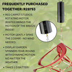 Red Carpet Studios Deluxe Double Helix Cosmix Wind Spinner, 14-Inch, Red and Copper