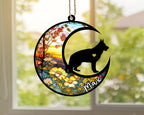 Personalized Dog Memorial, Custom Name German Shepherd Dog Christmas Ornament with Name, Custom Breeds, Pet Loss Light Catcher, Gifts for Lovers Loss of Pet Sympathy on Mothers Day Christmas