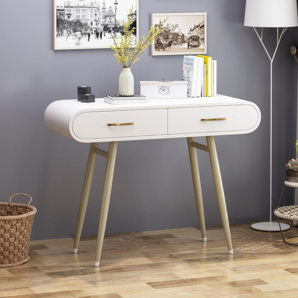 Accent Table, Set of 2 Nesting Tables, Space-Saving Side Tables for Living Room, Modern End Tables with Storage, Wood and Black Finish