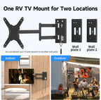 Suptek Lockable RV TV Mount for 13-43 Inch TVs | Full Motion Locking Wall Mount for Camper, Trailer, Motorhome, Boat, Truck, Indoor and Outdoor, VESA 200mm, Supports 44lbs, Model MA1342