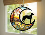 Personalized Dog Memorial, Custom Name Weimaraner Dog Christmas Ornament with Name, Custom Breeds, Pet Loss Light Catcher, Gifts for Lovers Loss of Pet Sympathy on Mothers Day Christmas