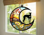 Personalized Dog Memorial, Custom Name Italian Greyhound Dog Christmas Ornament with Name, Custom Breeds, Pet Loss Light Catcher, Gifts for Lovers Loss of Pet Sympathy on Mothers Day Christmas