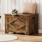 GAOMON Storage Chest, Wooden Storage Bench, Modern Style Lift-Top Shoes Bench with Safety Hinge for Entryway, Bedroom, Living Room, Supports 300 Lb and Easy Assembly