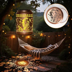 Solar Lanterns Outdoor Cardinal Lantern Garden Decor Waterproof Decor Light Hanging Solar Lights Yard Decor,Gifts for Women Gifts for Mom Gifts for Grandma