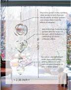3D Wind Sculptures & Spinners Flowing-Light Effect Wind Spinners Outdoor Garden Decor Metal Square Wind Spinners Gifts for Mom, Women Wind Spinner (Round+Heart+Whirlwind)