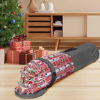 Wrapping Paper Storage Bag | Wrapping Paper Organizer Under Bed for Storing Multiple Rolls of Gift Wrap, 42” Length Container Constructed of Durable 600D Oxford Material (Gray)