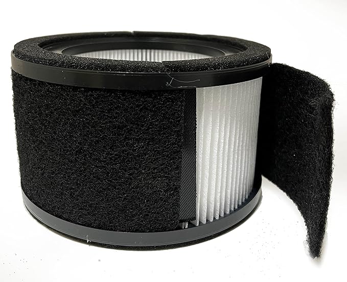 Nispira Replacement Filter L True HEPA + Activated Carbon Pre Filter Compatible with GermGuardian Air Purifier AC4200W FLT4200, 1 Pack