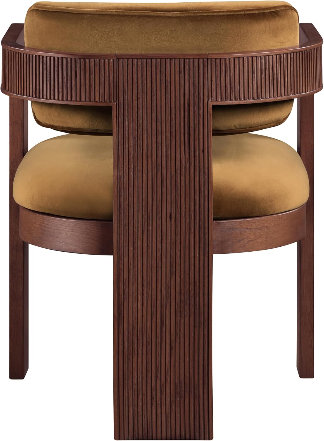 Meridian Furniture Sacha Velvet/Rubberwood Dining Chair, Saddle, Set of 2