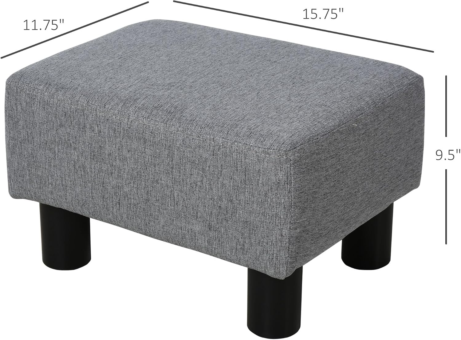 Designer Style Rectangular Footrest Ottoman