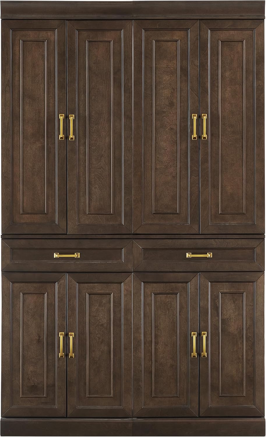 Crosley Furniture Stanton 2-Piece Pantry Storage Cabinet Set with Shelves, Kitchen, Dining, or Laundry Room, Coffee