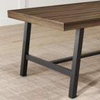 IDEALHOUSE Industrial Dining Table for 6-8 People, 70.87" Large Wooden Kitchen Table with Sturdy Metal Frame, Long Rectangular Dining Table Seats 6 for Dinner, Dining Room, Kitchen - Brown