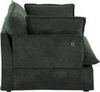 ERYE 47" Chenille Upholstered Accent Chair Wide Seat Armchair for Living Room Bedroom, Modern Upholstered Armchair W/ 2 Pillows and USB-C Ports for Home Apartment Office