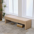 Teddy Bedside Bench for Bedroom King Size,66.9" Minimalist Long Ottoman Benches for Bedroom,Living Room,Entryway,Window,Modern Fuzzy Bed End Bench with Seating for Foot of Bed