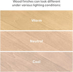Plank+Beam Classic Console Table, 46 Inch, Blonde | Non-Toxic Finishes, Versatile Design, Elegant Details, Easy Assembly, Quick Setup, Solid Wood