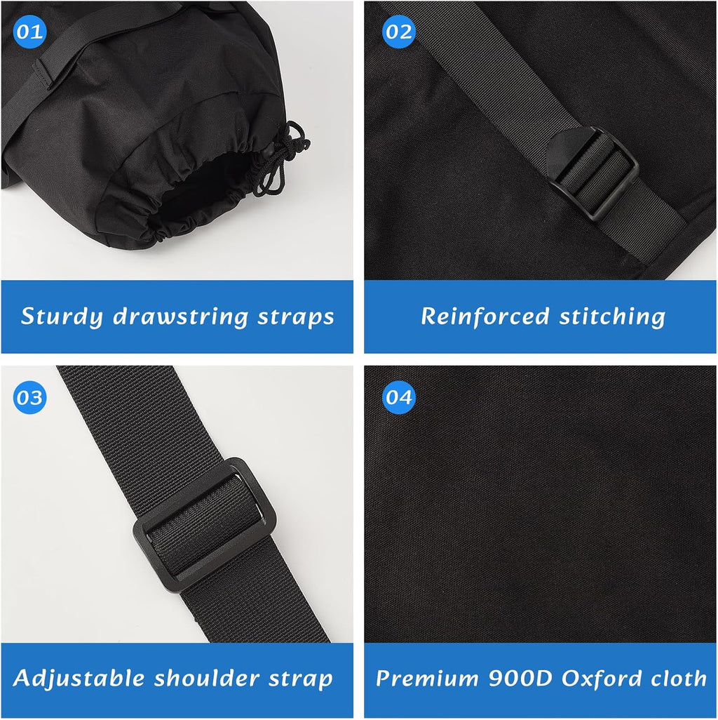 47" x 16" Large Camping Chair Replacement Bag，900D Oxford Cloth Folding Chair Carry Bag with Shoulder Strap, Heavy Duty Carry Sack for Outdoor Fishing Hammock Tent Camping Travel