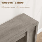 GarveeHome 70.9-Inch Farmhouse Hallway Console Table - Long Sofa Table Behind Couch, Entry Table for Living Room & Foyer Decor, Gray