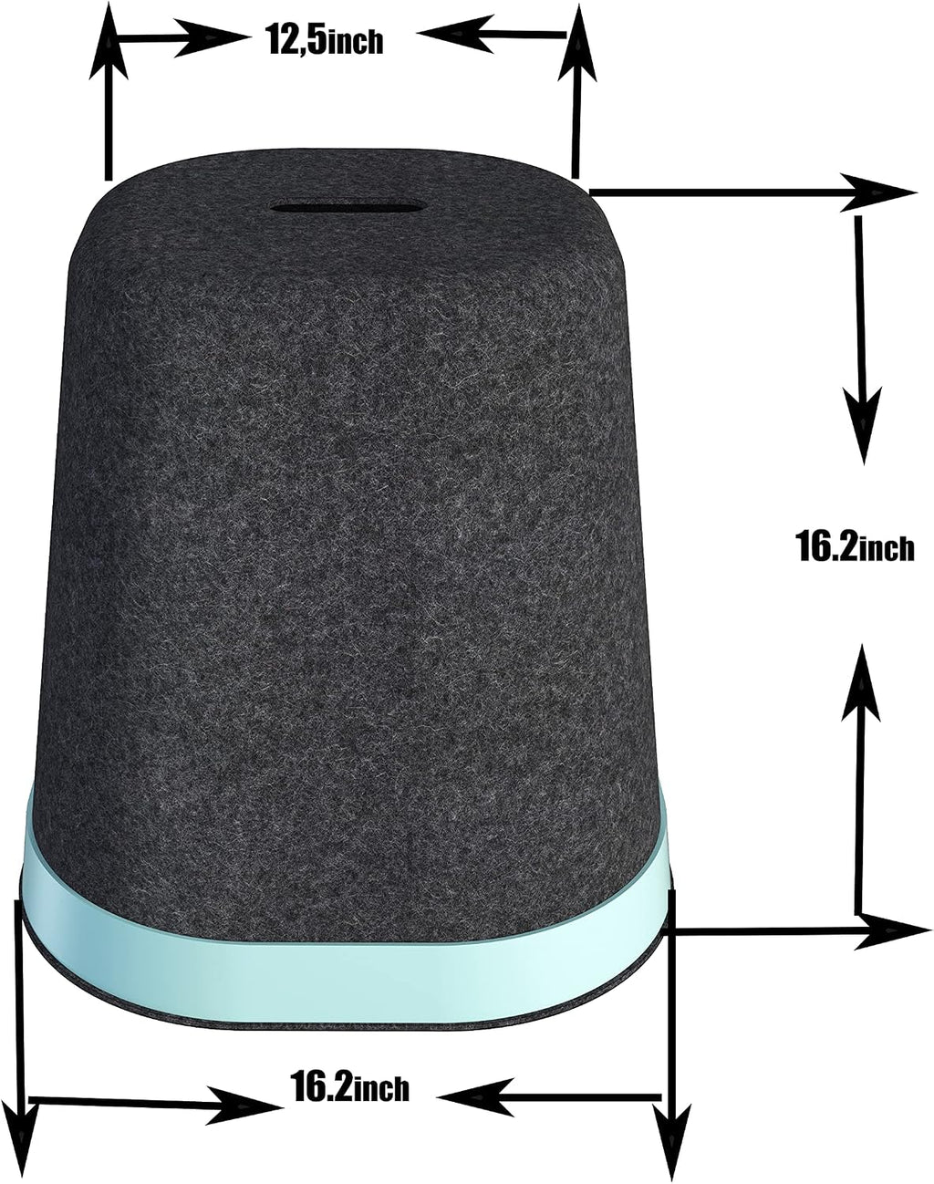 Stackable Storage Ottomans Multi-Functional Footrest Side Table Nesting Chair, No-Assembly Stool for Living Room Bedroom Office Classroom (3)