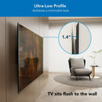 Mount-It! Heavy Duty XXL Fixed TV Mount for Extra Large TVs, Ultra Low Profile Wall Mount, max VESA 900x600, Holds 264lb, Flush TV Mount for 60", 65", 70", 75", 80", 85", 90", 100",120"