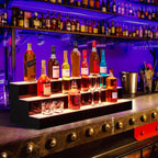 60" 3-Tier LED Lighted Liquor Bottle Shelf,Backlit Bar Display with Remote & App Control, 16 Color Options, 4 Modes & 1-8 Hour Timer, Modern Shelving Unit for Home Bars, Restaurants & Nightclubs, Plug