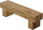 Tribesigns 63" Long Entryway Bench, Rustic Farmhouse End of Bed Bench, Wooden Shoe Bench Seat for Hallway, Living Room, End of Bed, Light Brown