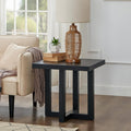 Roundhill Furniture Luno Contemporary End Table, Black