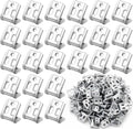 100 Pcs Couch Spring Clips Thick Upholstery Couch Spring Repair Clips for Furniture Sofa Chair Replacement Parts, 5-Hole