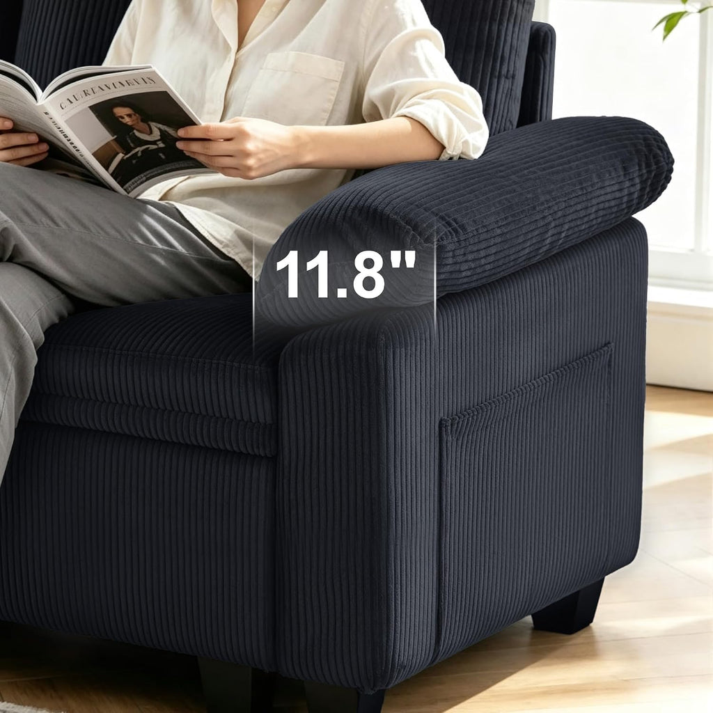 86″ Sectional Sleeper Sofa with Pull Out Bed, Modular Sectional Couch with Storage