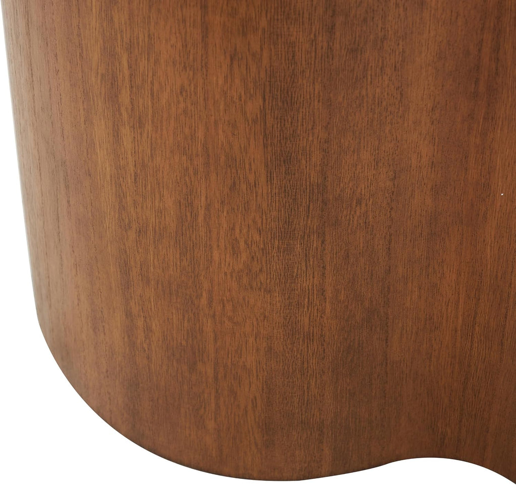 Deco 79 Wood Side End Accent Table Heart Inspired End Table, Side Table 22" x 13" x 22", Brown