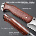 Outdoor Short Machete with Sheath for Cutting Trees, for Yard Work and for urvival Machete Ideal for Gardening,Camping, Fishing, Hunting, Bushcraft