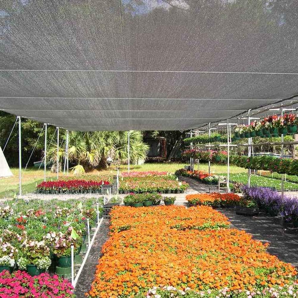 winemana 40% Black Shade Cloth, 10 x 20 FT Durable Mesh Tarp with Grommets, Resistant Garden Sun Shade Netting, Shading Antifreezing for Pergola, Greenhouse, Plants Growing, Chicken Coop